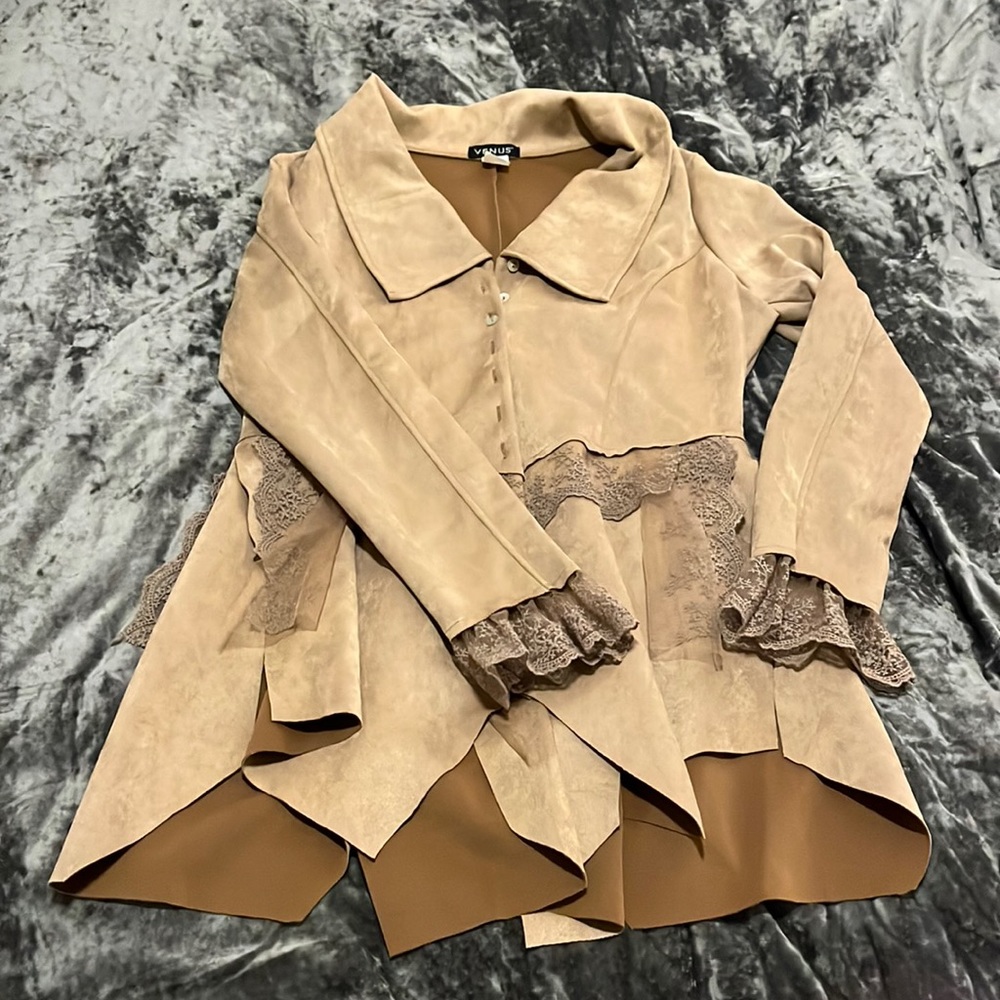 Southwestern Suede Blazer Jacket